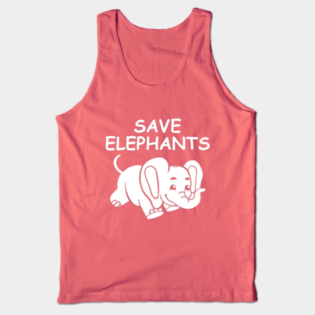 Save Elephants World Elephant Day Tank Top by Shariss